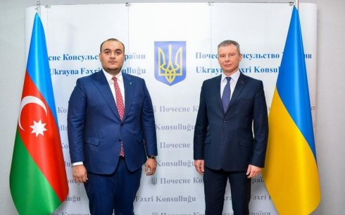 Ukraynanın ilk Fəxri konsulluğu Şamaxıda açıldı