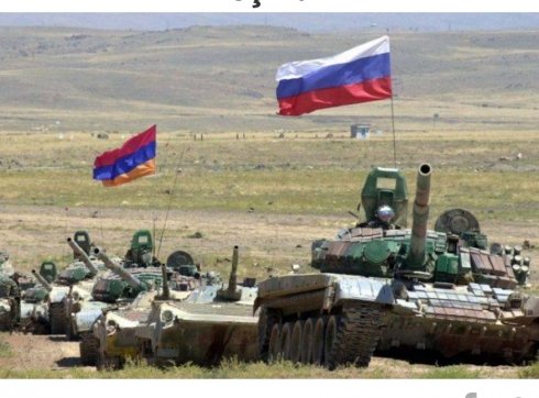 Erməni-Rus birgə qoşun qruplaşmasının taktiki hərbi təlimləri keçirilir