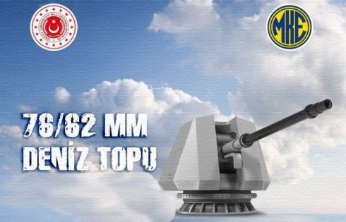 Türkiyənin yerli 76/62 mm çaplı dəniz topunun ilk sınaq atışı həyata keçirilib - VİD