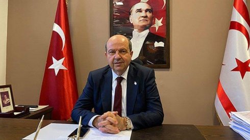 Ersin Tatar:"Kıbrıs Türk xalqı öz varlığını qorumaq üçün  var gücü ilə mücadilə edir"