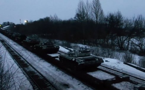 Rusiya MN: "Qərb Hərbi Dairəsinin tankları daimi dislokasiya yerinə qayıdır