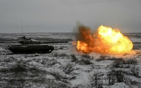 Baş Qərargah: "Xarkov yaxınlığında Rusiyanın 4 tankı məhv edilib