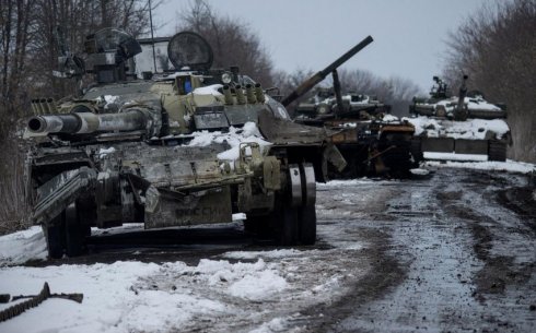 Ukrayna MN: "Rusiya hərbçiləri Kiyev vilayətinin şimalından Belarus sərhədinə doğru çıxarılır