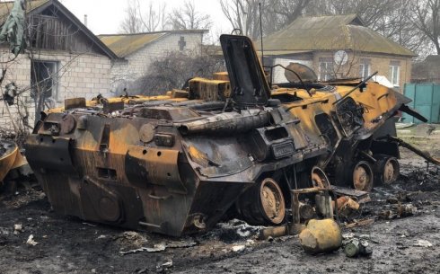 Ukrayna Baş Qərargahı: "İndiyədək Rusiyanın 739 tankı məhv edilib