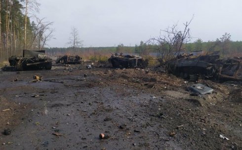 Ukrayna Baş Qərargahı: "Ötən gün Rusiyanın 10 tankını, 3 helikopterini məhv etmişik