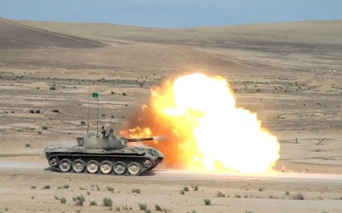 Azərbaycan Ordusunun tank bölmələrinin hazırlığı davam edir