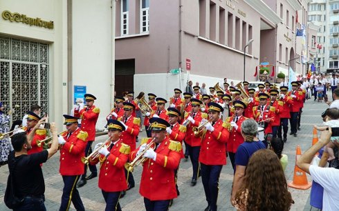 Hərbi İnstitutun orkestr heyəti Türkiyədə beynəlxalq festivalda iştirak edir