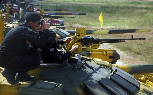 MN: "Tankçılarımız “Tank biatlonu” müsabiqəsinə hazırlıqlarını davam etdirir