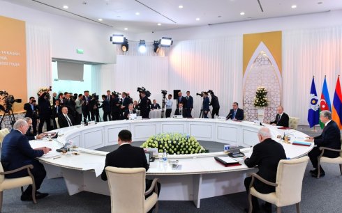 Astanada MDB Dövlət Başçıları Şurasının iclası keçirilir, Prezident İlham Əliyev iclasda iştirak edir