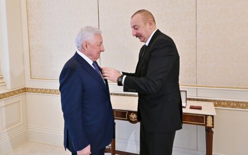 Prezident İlham Əliyev Maqomed Səidoviç Qurbanova “Şöhrət” ordenini təqdim edib